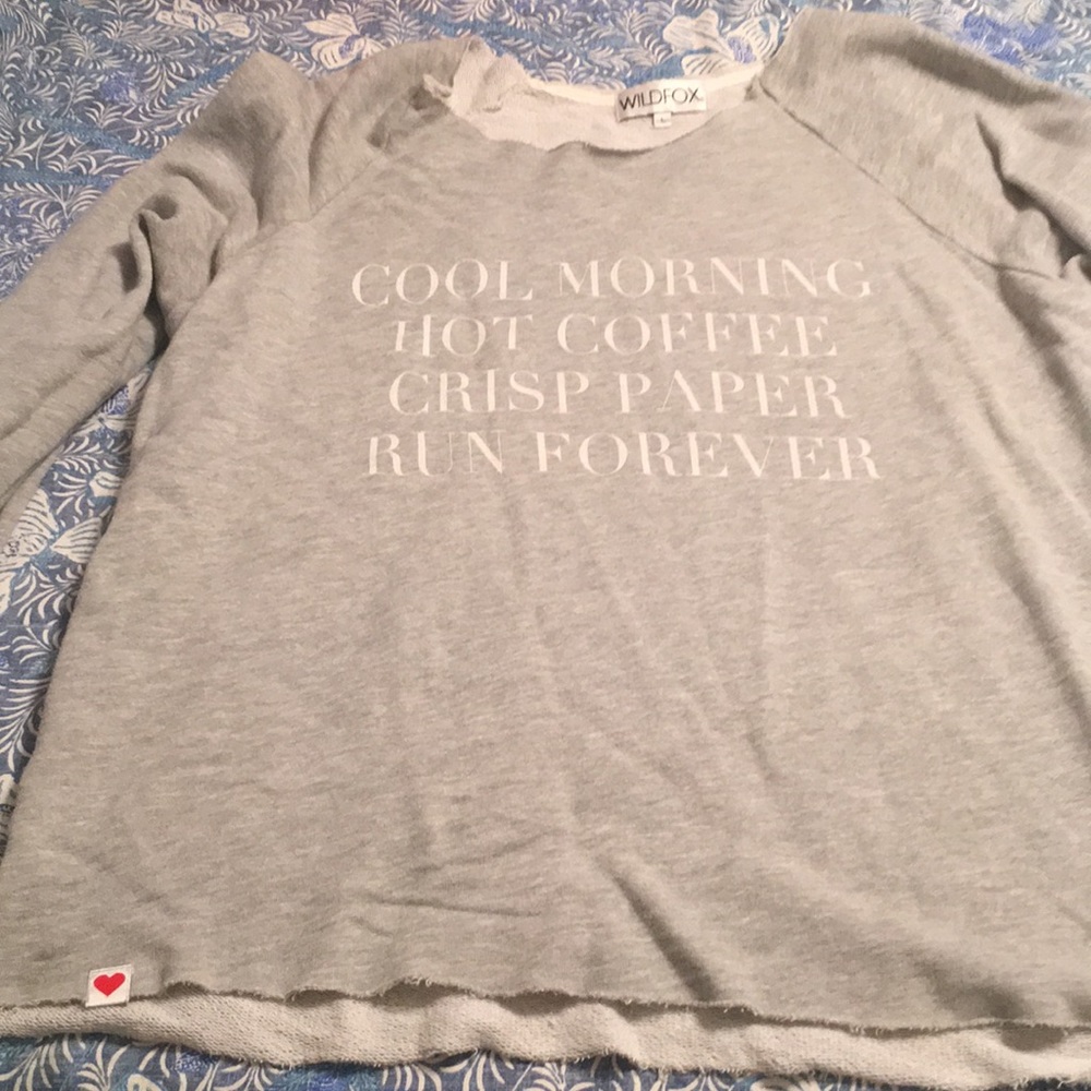 Grey wild fox sweatshirt